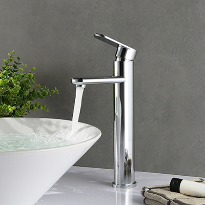 Single handle tall vessel sink faucet in chrome polished finish SW-BFS009(2)